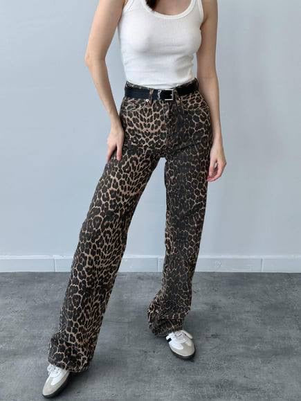 Leopard print pants