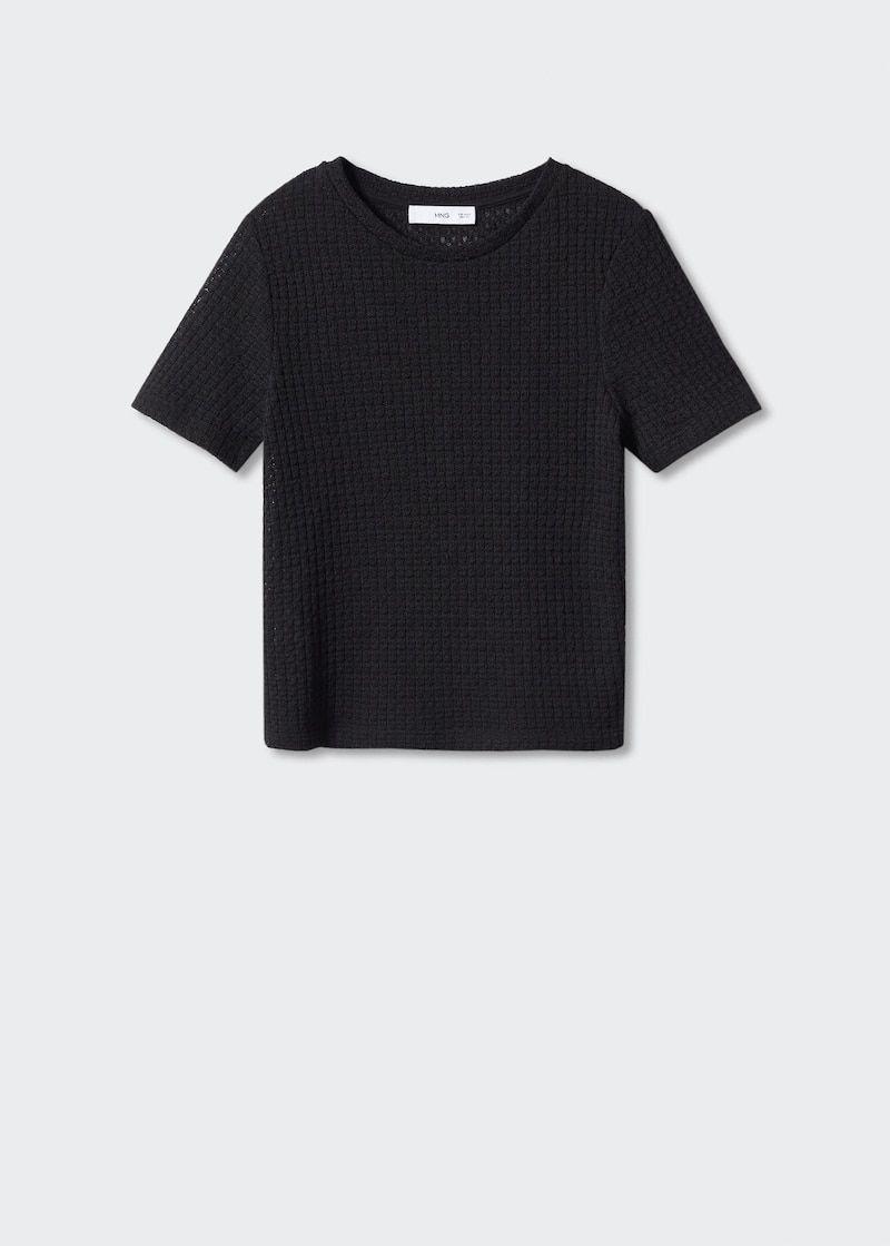 Black knit t-shirt