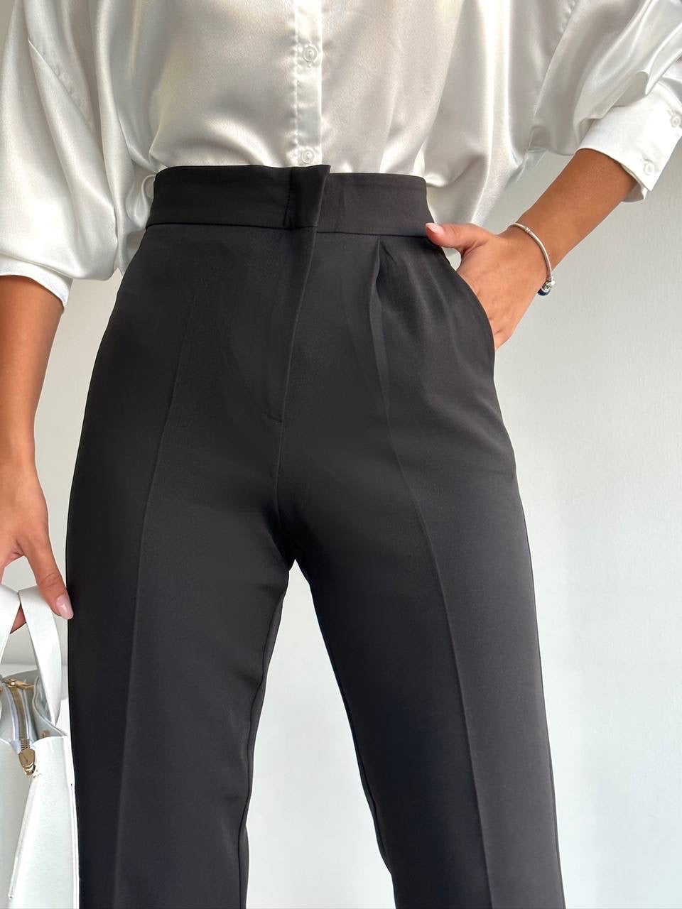 Straight high waist pants