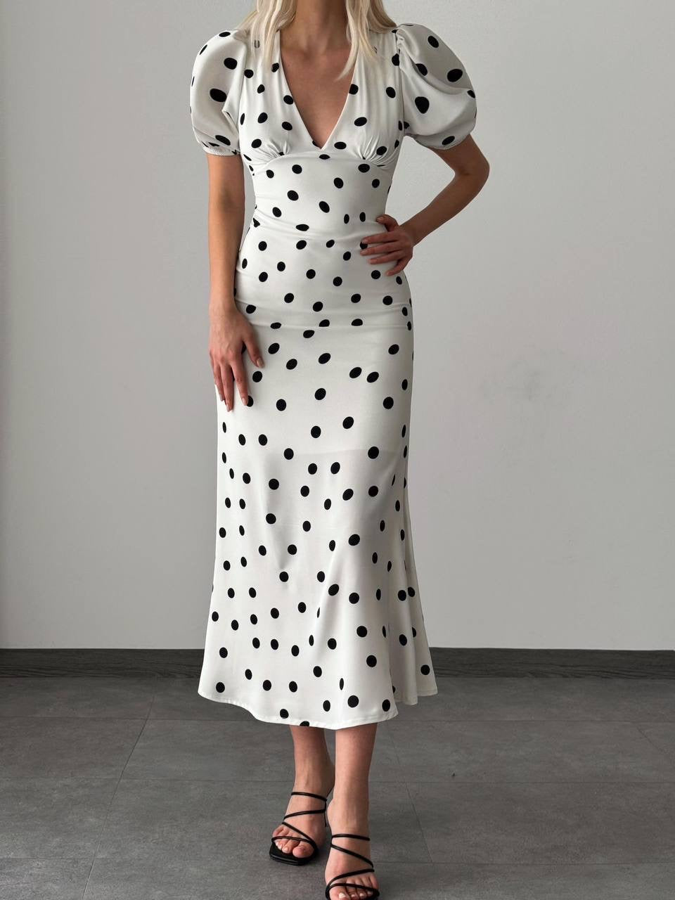 Midi polka dress