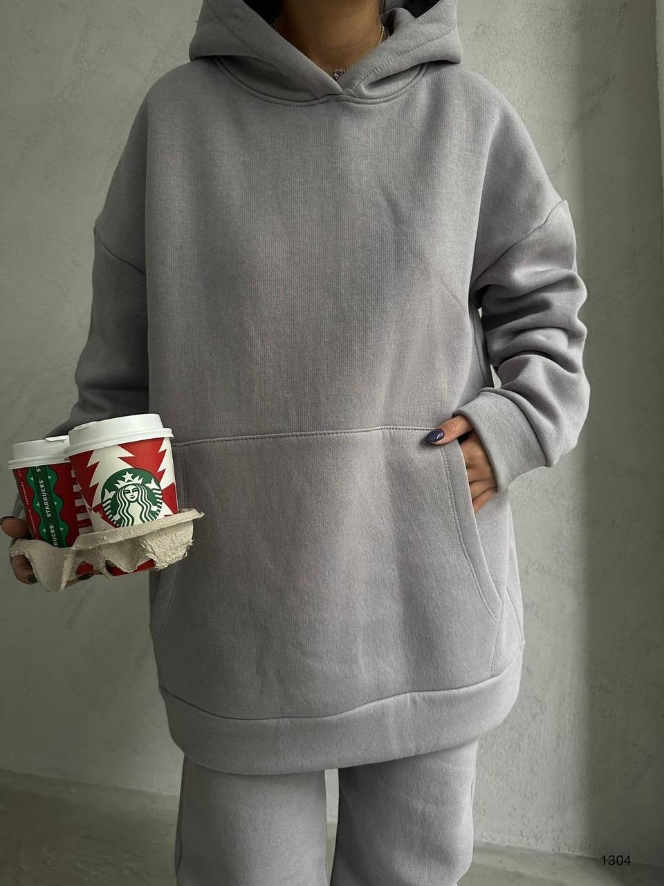 Oversized hoodie and joggers set