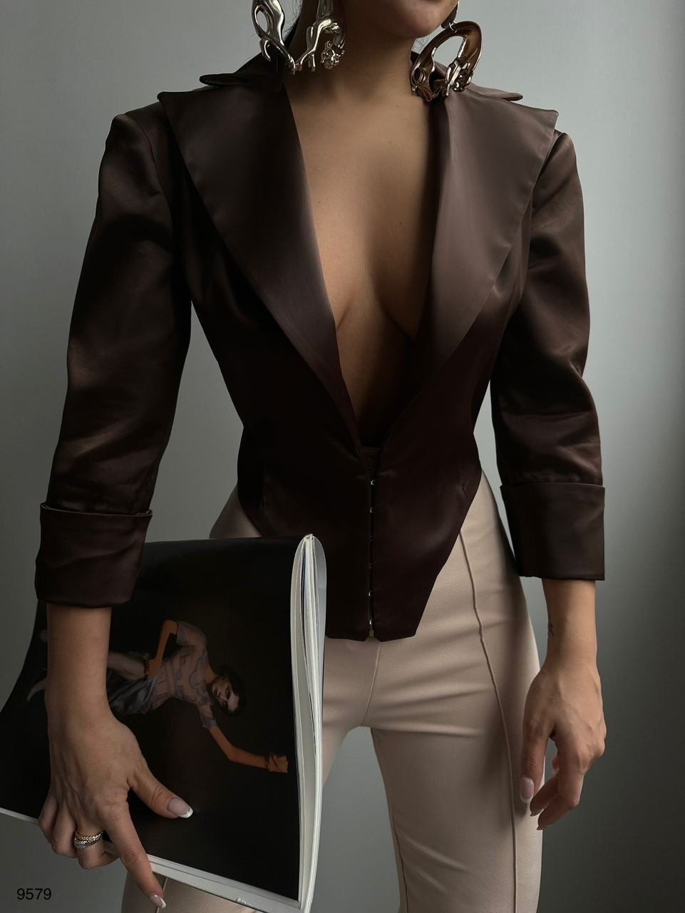 Satin blazer