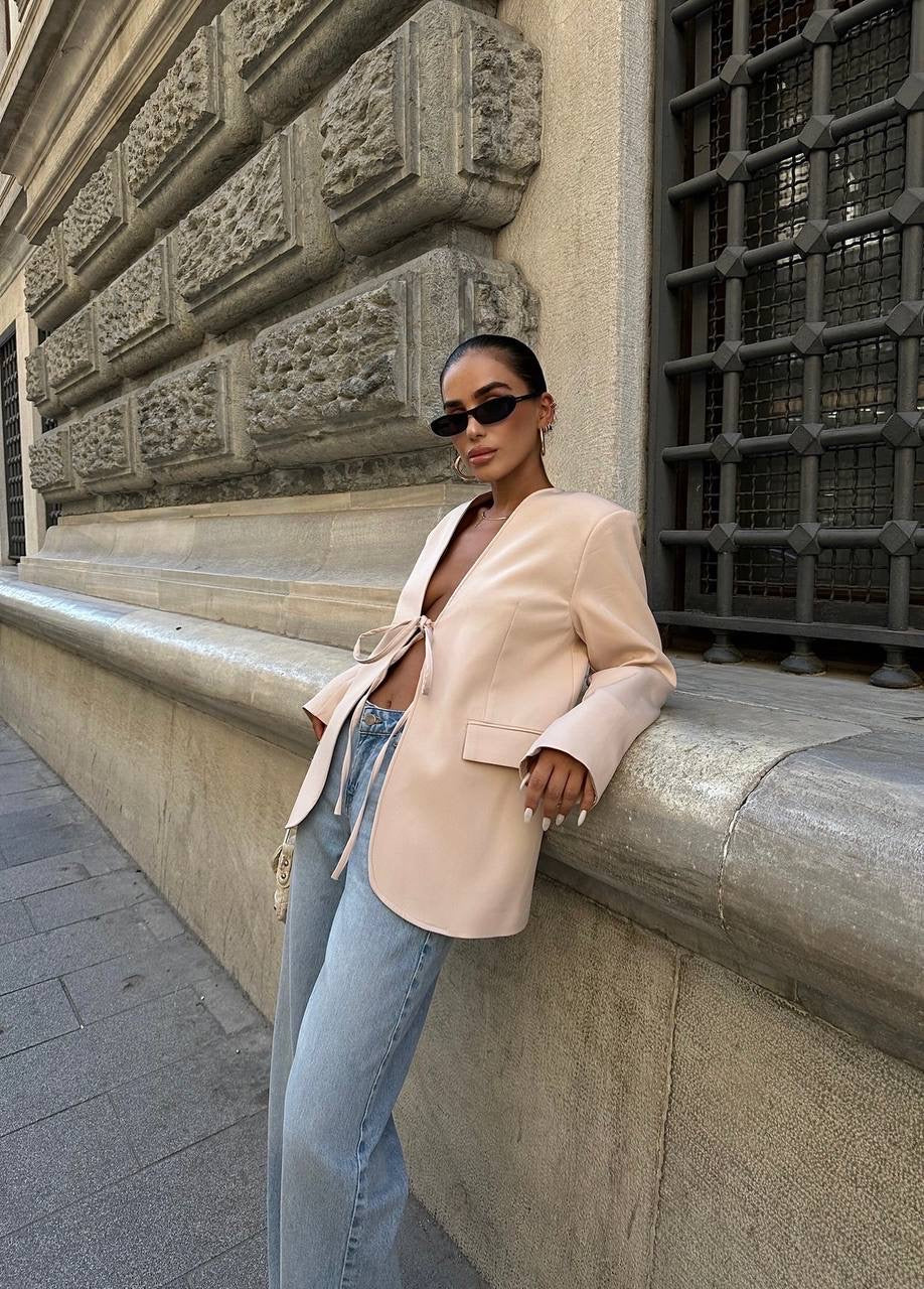 Single lace blazer