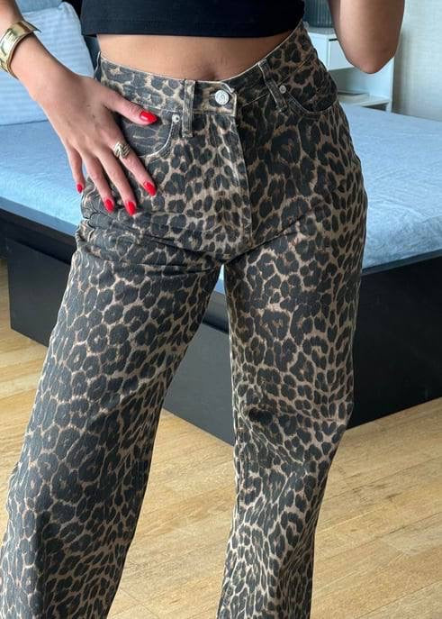 Leopard print pants