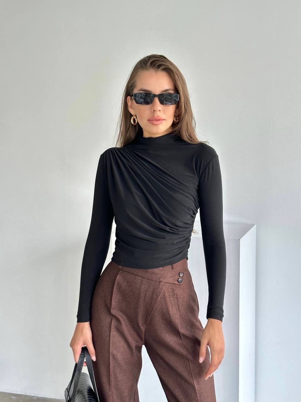 Stretchy long sleeve top