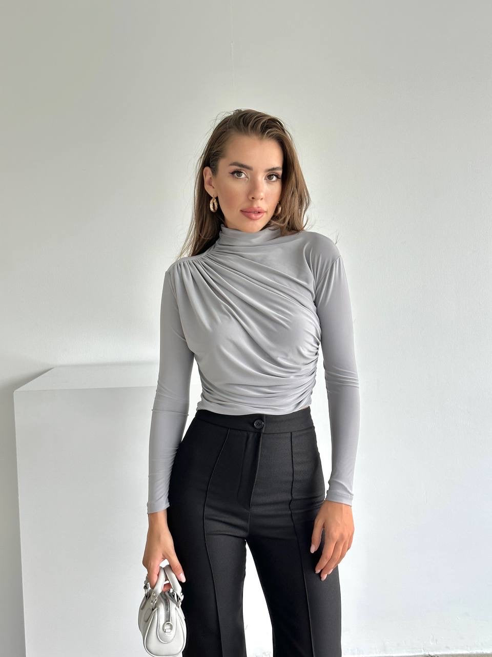 Stretchy long sleeve top