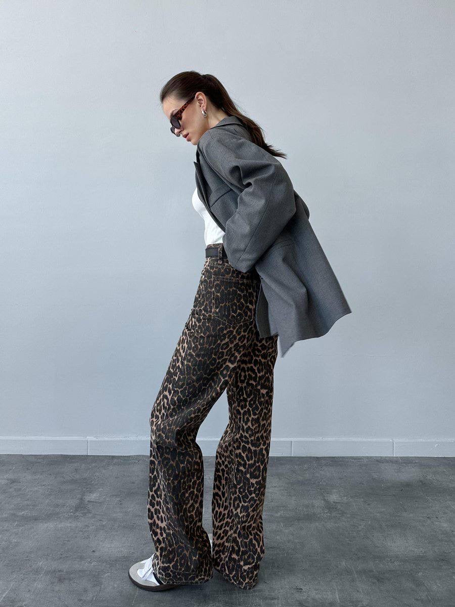 Leopard print pants