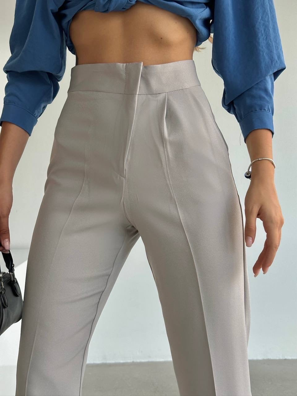 Straight high waist pants