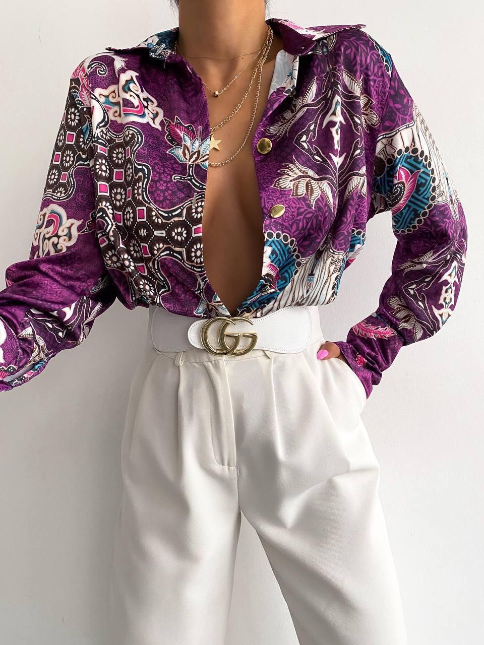 Satin Trend Long Sleeve Shirt